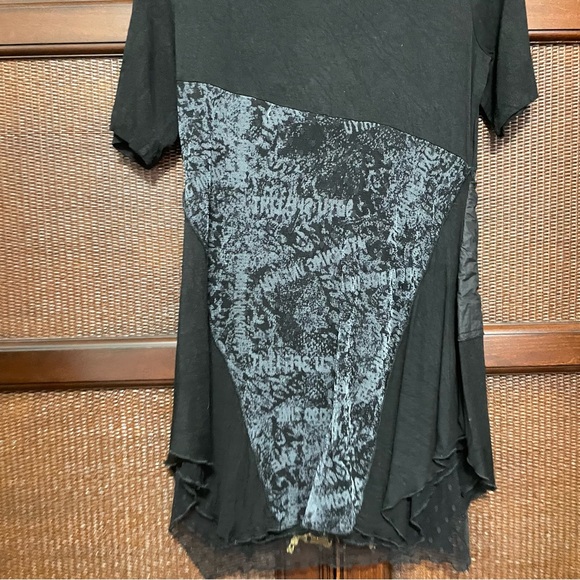 Hendi Plus Retro Patchwork Mixed Media Mini Y2K Dress‎ Size M - Picture 6 of 10